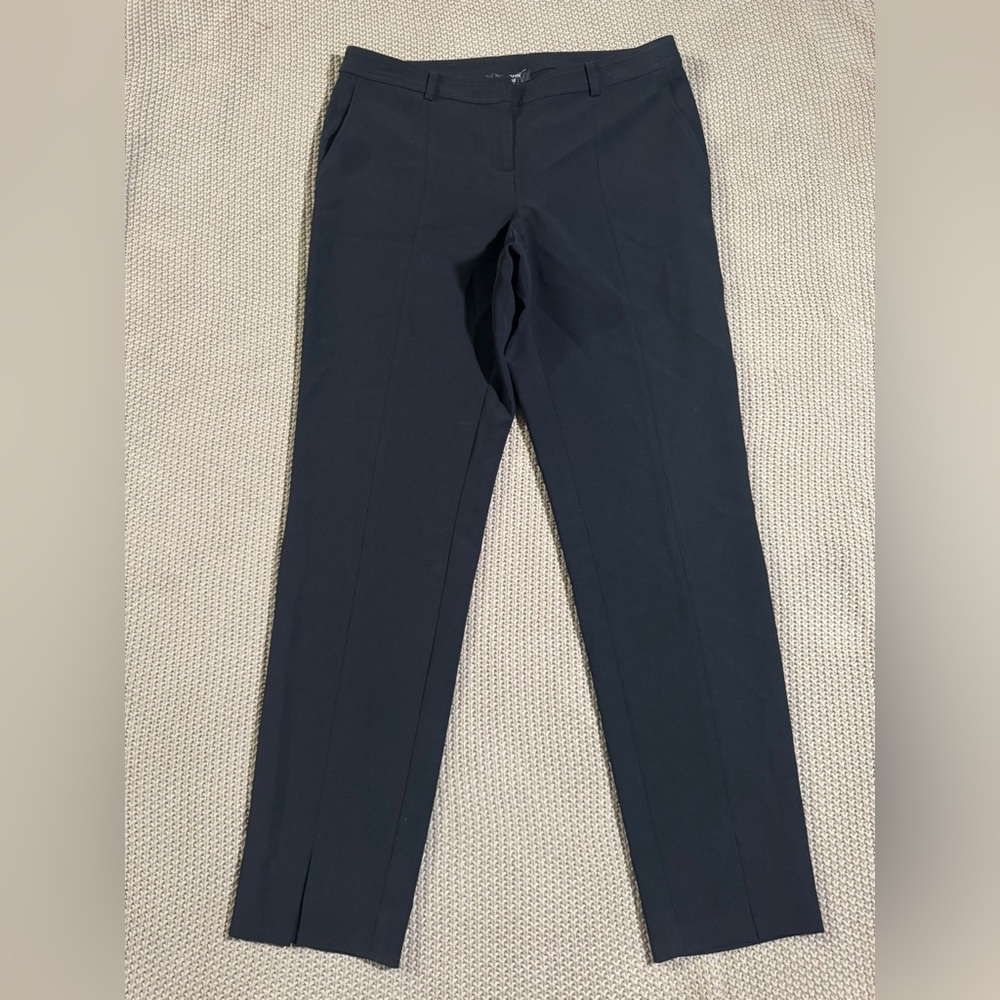 St John Womens Caviar Pants Straight Leg Flat Size 4